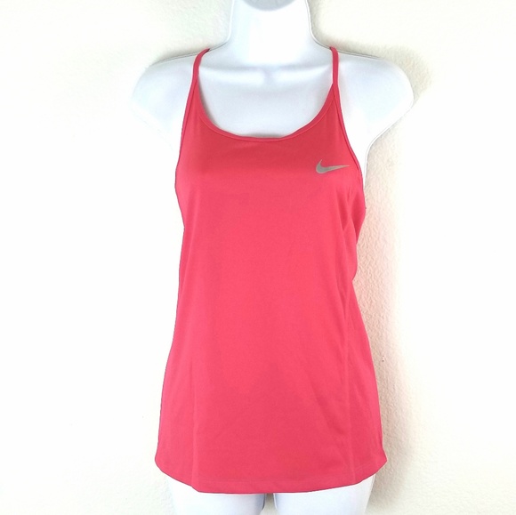 neon pink nike top